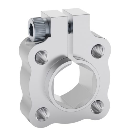 Hex Bore, Face Tapped Clamping Hubs, 0.770" Pattern