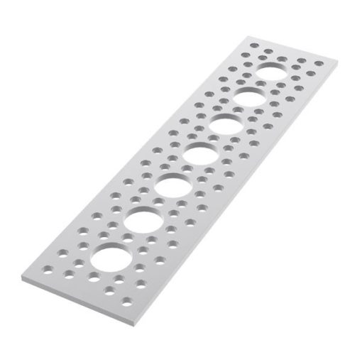 585724 6" x 1.5" Pattern Plate (7 hole)
