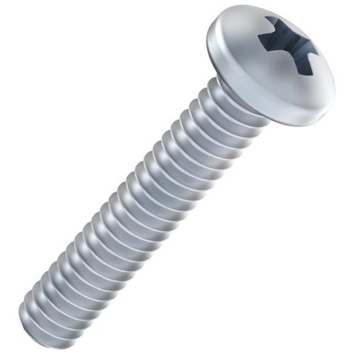 6-32 Zinc-Plated Pan Head Phillips Machine Screws (25 pack)