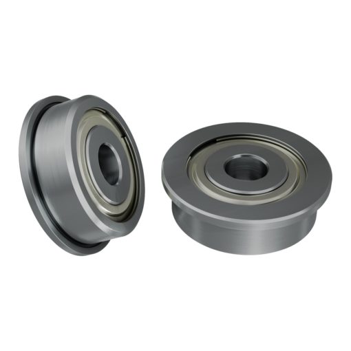 1601 Series Flanged Ball Bearing (4mm ID x 14mm OD  5mm Thickness) - 2 Pack
