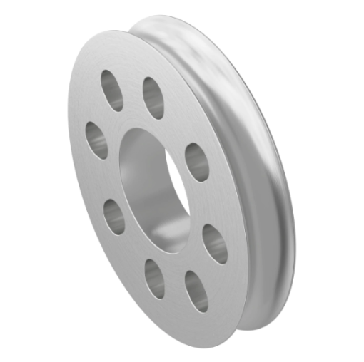 3400 Series Hub Mount Round Belt Pulley (14mm Bore  32mm PD)