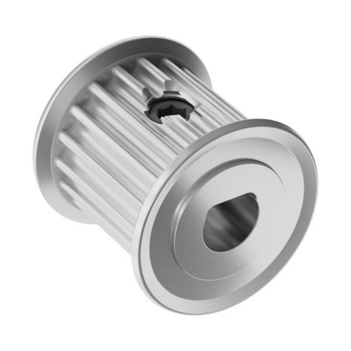 3404 Series 3mm HTD Pitch Set Screw Pinion Timing Belt Pulley (6mm D-Bore  18 Tooth)