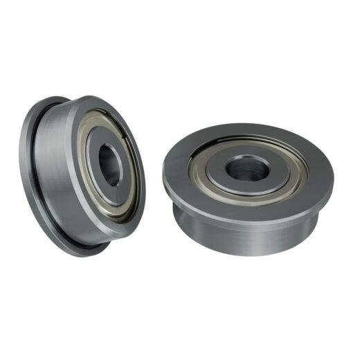 1601 Series Flanged Ball Bearing (4mm ID x 14mm OD  5mm Thickness) - 2 Pack