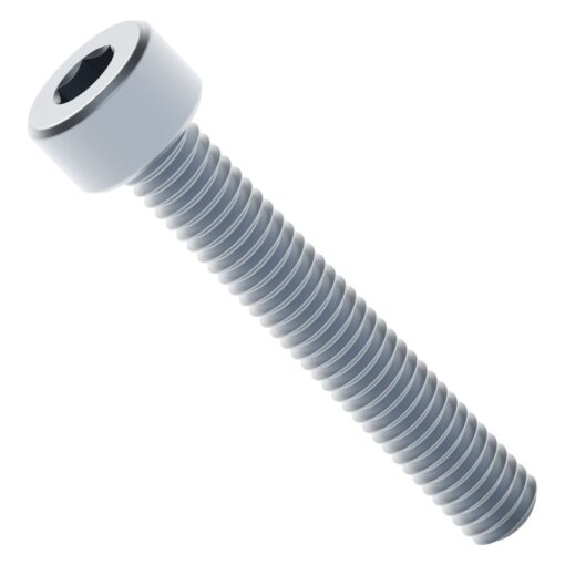 2800 Series Zinc-Plated Steel Socket Head Screw (M4 x 0.7mm  25mm Length) - 25 Pack