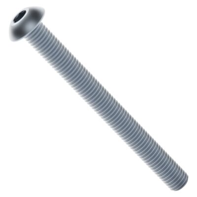 2802 Series Zinc-Plated Steel Button Head Screw (M4 x 0.7mm  40mm Length) - 25 Pack