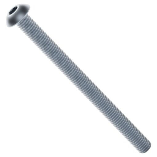 2802 Series Zinc-Plated Steel Button Head Screw (M4 x 0.7mm  50mm Length) - 25 Pack