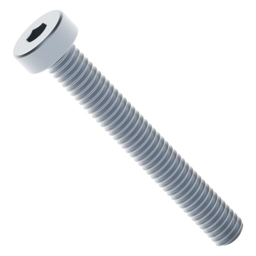 2804 Series Zinc-Plated Steel Low Profile Socket Head Screw (M4 x 0.7mm  30mm Length) - 25 Pack