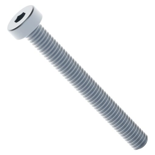 2804 Series Zinc-Plated Steel Low Profile Socket Head Screw (M4 x 0.7mm  35mm Length) - 25 Pack