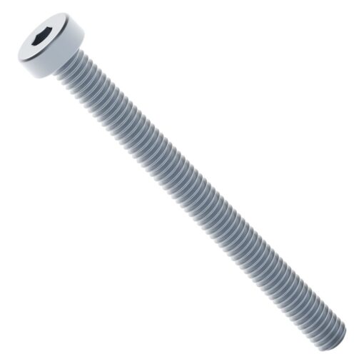 2804 Series Zinc-Plated Steel Low Profile Socket Head Screw (M4 x 0.7mm  45mm Length) - 25 Pack
