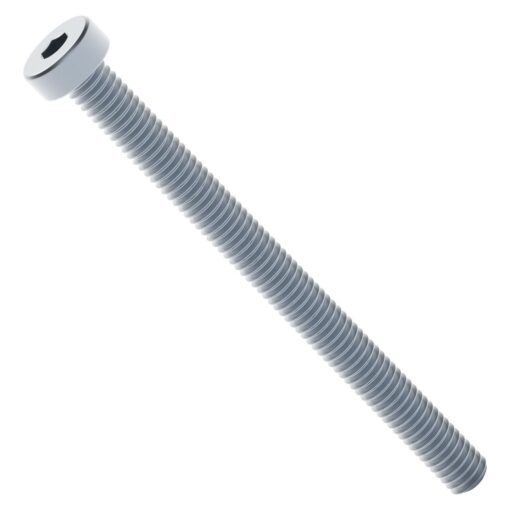 2804 Series Zinc-Plated Steel Low Profile Socket Head Screw (M4 x 0.7mm  50mm Length) - 25 Pack