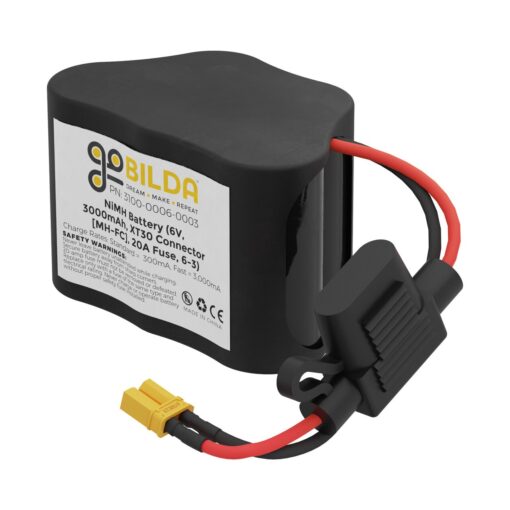 NiMH Battery (6V  3000mAh  XT30 Connector [MH-FC]  20A Fuse  6-3)