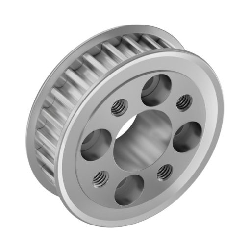 3411 Series 5mm HTD Pitch Aluminum Hub Mount Timing Belt Pulley (14mm Bore  24 Tooth)