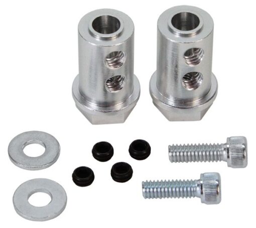 1/4" Bore, 12mm Hex Wheel Mount - 2 Pack