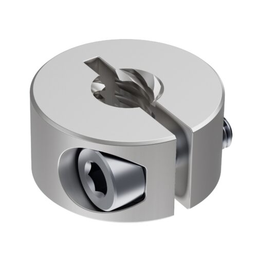 3504 Series Lead Screw Clamping Collar (6mm Lead, 6 Start, 16mm OD, 8mm Length)