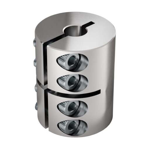 0.250" to 0.250" HD Clamping Shaft Coupler
