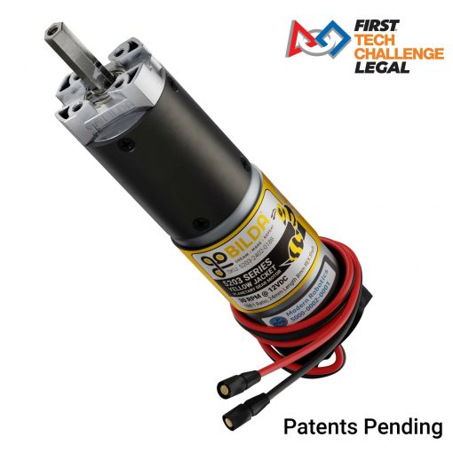 5203 Series Yellow Jacket Planetary Gear Motor (188:1 Ratio, 24mm Length 8mm REX Shaft, 30 RPM, 3.3 - 5V Encoder)