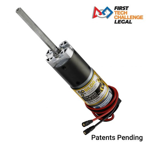 5204 Series Yellow Jacket Planetary Gear Motor (99.5:1 Ratio, 80mm Length 8mm REX Shaft, 60 RPM, 3.3 - 5V Encoder)