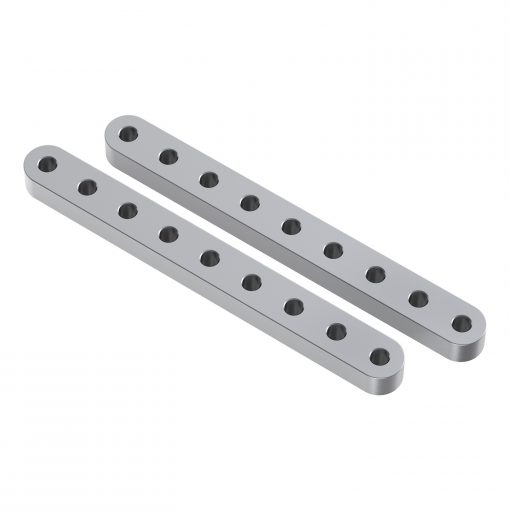 Aluminum Flat Beam (9 Hole, 3.08" Length) - 2 Pack