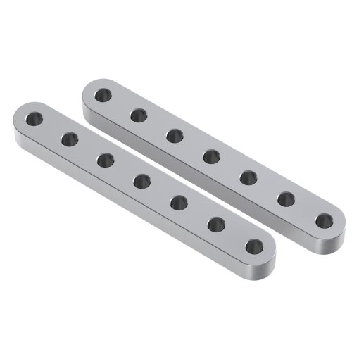 Aluminum Flat Beam (7 Hole, 2.31" Length) - 2 Pack