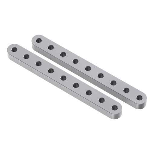 Aluminum Flat Beam (9 Hole, 3.08" Length) - 2 Pack