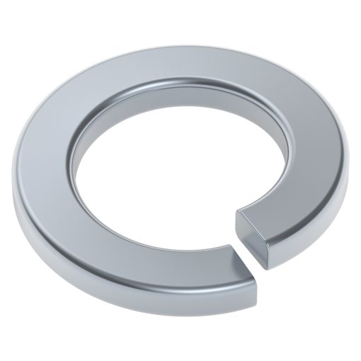 2809 Series Zinc-Plated Steel Split-Lock Washer (4mm ID x 7mm OD) - 25 Pack