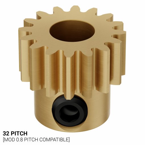16T, 6mm Bore, 32P Shaft Mount Pinion Gear