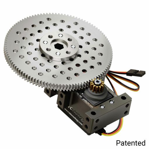 Shark-9 Servo Gearbox (1.26 sec/60°, 8 RPM, 4248 oz-in Torque, 280° Rotation)