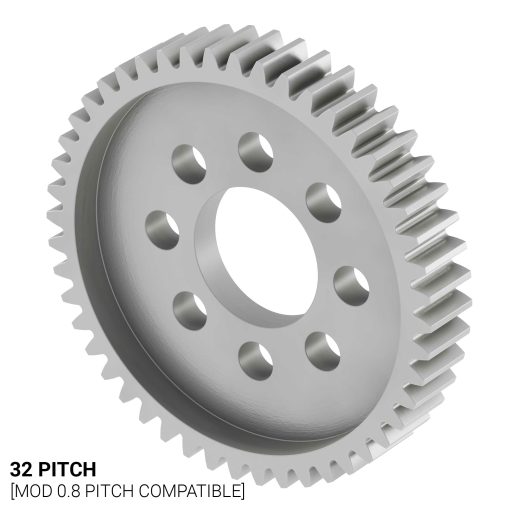32 Pitch, 48 Tooth (.50" Bore) Aluminum Hub Gear