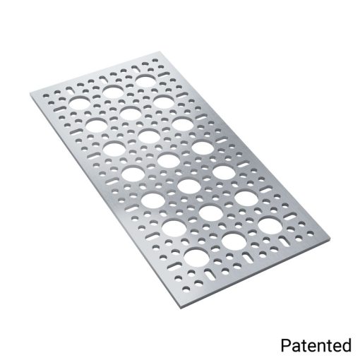 Piastra serie 1123 (3 x 3 fori, 96 x 192 mm)