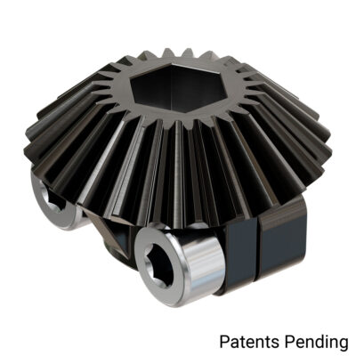 Clamping Steel Miter Gear (8mm REX™ Bore, 24 Tooth, MOD 1)